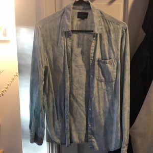 American eagle acid wash button up